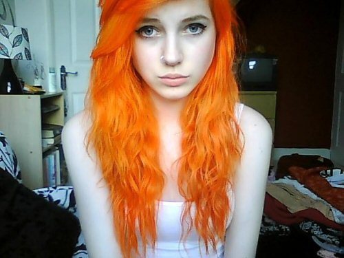 Tumblr Girl with Orange Hair