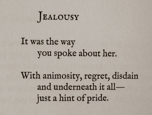 love quote quotes poem pride regret Jealousy lang leav