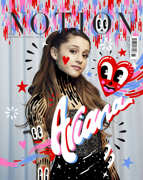 HQ of Ariana&#8217;s cover for Notion Magazine.
