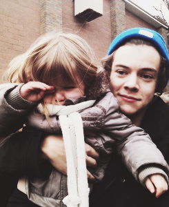 Harry with child today