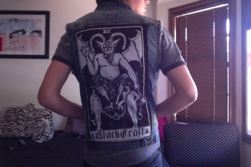 Tarot Card Back Patch- BlackCraft Clothing 
finally got around to putting the fucker on, came out awesome