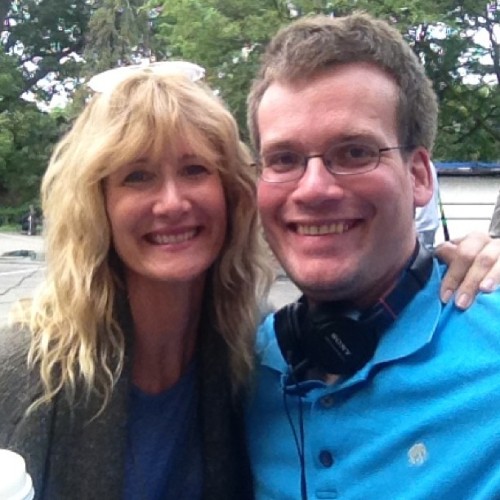 With the brilliant Laura Dern, aka Hazel’s mom in The Fault in Our Stars movie. #tfiosmovie