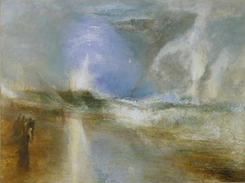 kecobe:

Joseph Mallord William Turner (British; 1775–1851)Rockets and Blue Lights (Close at Hand) to Warn Steamboats of Shoal WaterOil on canvas, 1840Sterling and Francine Clark Art Institute, Williamstown, Massachusetts