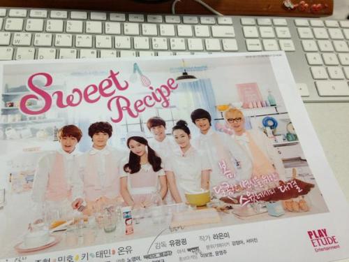 SHINee for etude sweet recipe 130115 -

 Audition YouTube drama &#8216;Sweet Recipe&#8217; will open starting January 23rd on YouTube.. A sweet recipe contest for the spring and for a sweet change! What are the tasks of each person in the spoiler? Will the girls have a mental breakdown this spring as well?! pic.twitter.com/rzivtAw0 (P/T: Spring, a sweet recipe battle for a sweet transformation)

credit&#160;: spiffyhyosup

translation credit&#160;: shiningtweets