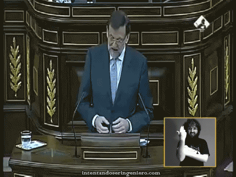 
Versión animada de Lou traduciendo a Rajoy en el congreso.
