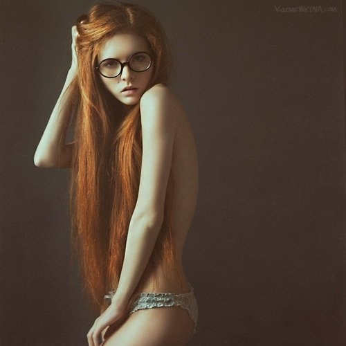 Ginger Girl with Glasses