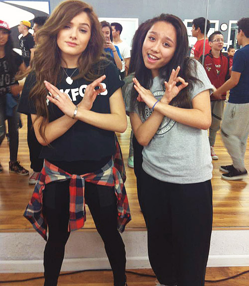 littlechachithings:  Chachi and I from her workshop at Soundbox.