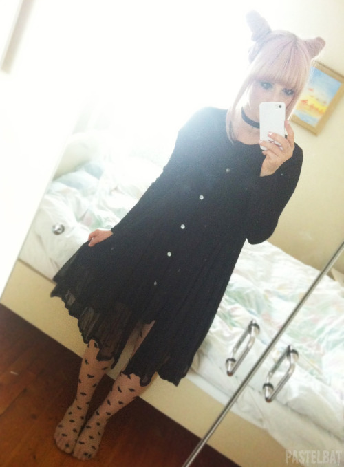 Bunny ears today too (●´∀｀●) cardigan is from here , it&#8217;s so cozy&#160;; u&#160;;
