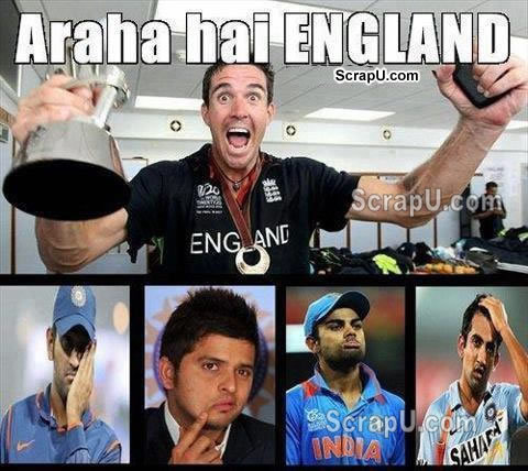 Aaa raha hai Englad...ab bolo aane do :P - Cricket Team-India pictures