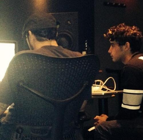
March 20th: Luke at the studio.
