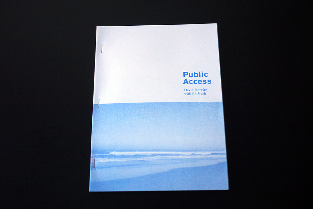Horvitz, David. Public Access.
Vancouver: 2012, 94 pages.
