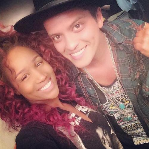 Bruno with a fan yesterday (found here)
