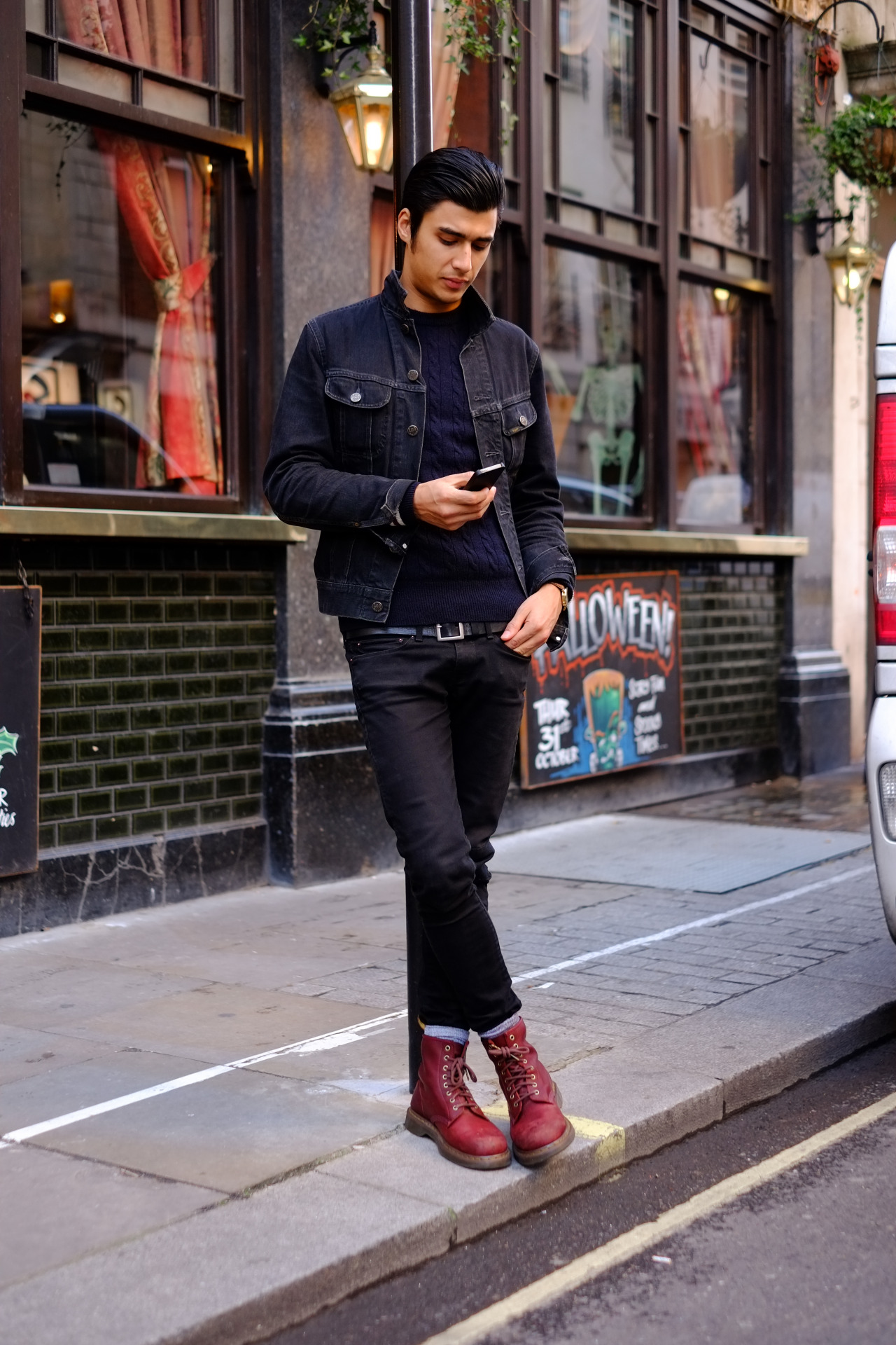 Men’s street style, London  