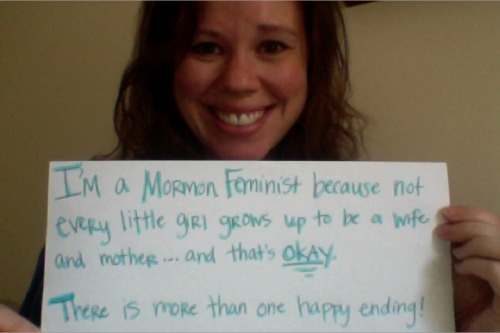 mormonfeminist:

Katy | Edinburgh
"I’m a Mormon feminist because not every little girl grows up to be a wife and mother … and that’s okay. There is more than one happy ending!"


Couldn&#8217;t agree more!!!