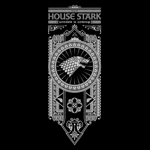 House Stark Banner by Oliver Ibáñez / posted by ianbrooks.me