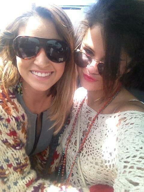 Selena and a fan on April 12, 2013