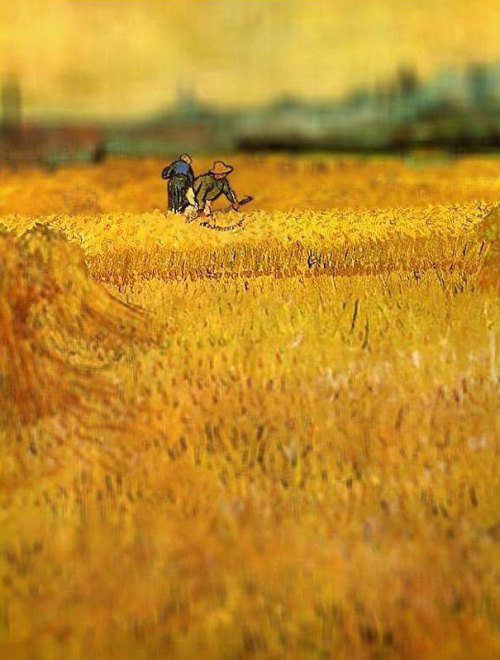 Sunset: Wheat Fields Near Arles, 1888