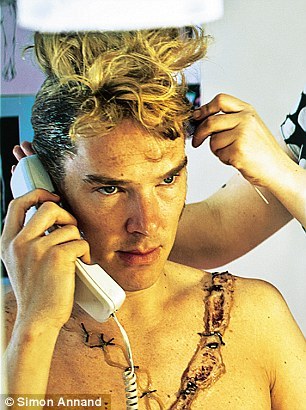 In addition to this, another Frankenstein backstage photograph by Simon Annand who has another book coming&#8230; x

BENEDICT CUMBERBATCH, 2011, Frankenstein, National Theatre. &#8216;He was on the phone arranging tickets for somebody while undergoing the two-hour make-up job he had to do every night. He was starting on the film War Horse with Steven Spielberg two days later&#8217;
