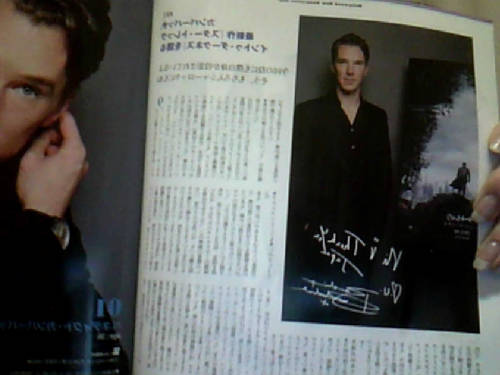 londonphile:

lensherr-xavier:

(This is my first translation of something EVER. Not fluent in English nor in Japanese, but I try at least for the fandom :P Tmrw I’m gonna do the whole Johnlock-section. NEVER has a magazine shipped them harder than this one. Surprised it didn’t have doujinshi tbh.)

Cumberbatch talks about the latest movie “Star Trek – Into the Darkness”“I project a bit of myself in this character… but well, of course it’s the same with Sherlock.”
Because of the PR for “Star Trek; Into the Darkness”, going into cinemas in Japan in September, Benedict Cumberbatch, popular even in Japan thanks to the TV-series “Sherlock”, visited Japan for the first time last year in December. This man, with a history of success in theatre as well as having starred in “Tinker Tailor Soldier Spy” among other movies, is this time around playing the role of the evil John Harrison. During the interview, Benedict’s friendly and in a good mood. Just as his character Sherlock, he speaks just as quickly as he thinks and when his answers tend to get too long, he slaps himself lightly, making this (event) covering a very amusing one.Please explain to us as much as you can about this new role you’re playing.I can talk about if it’s just a little. This evil “John Harrison” I’m playing is a man who is unbelievably violent. The terror acts he commits are extremely frightening. His acts are not for a political reason to take over the world with force,  nor are they to rebel against controlling powers. No, the reasons for his actions are entirely personal. The wonderful thing with this movie is how it, on the parts of it being a human drama, precisely depicts each and every character’s connections, what kind of intention and goal everyone are carrying and in what way they act/behave. I can’t speak about it in too great lengths, but the evil character I’m playing has a really complex aspect and has been challenging to do.
You also have a lot of action scenes, don’t you? Did you have any kind of special training when it came to building your body for it?I think that no matter what role or what play, the body’s training/discipline is important. Since I think that acting is not only from the neck and up but it’s also how your whole body portrays it, I really try, as well as in the play “Frankenstein” as in “Sherlock”, to really act with my whole body. Especially for this movie I had a lot of action stunt performances, and also 3-4 hand-to-hand fighting scenes, so intense training and practice was necessary. I received guidance from my friend (actor) Tom Hardy’s trainer Patrick Monroe about the body building training, but because I continuously had to have five meals every day and had to work out for 2 hours, my size in costumes got 3-4 sizes bigger. (laughs) But thanks to this I was able to really enjoy this action movie. Since I’m a fan of J.J. Abraham’s action, I felt like I had become the test pilot of a new fun vehicle and with this feeling I was very thrilled being at the scene (filming).
Do you have any similarities between you and this role you’re playing?Up until now I’ve played lots of different roles and in every one of them I’ve projected a bit of myself. The challenge this time around was for me, as an actor, to portray a unique character who everyone can sympathize with at the same time as I make it carry the entertainment-part with it. Every actor is the same, but everyone are carrying a limited palette with them and with this, if you add a part of imagination – of it becoming yourself – I think the character’s substance becomes even richer. That’s why it was so fun to portray Sherlock, because projecting a part of myself is great like that. But if more guys like him being a nuisance existed in reality it’d be really bothersome, right? (laughs)Up until now, have you imagined yourself to ever be in a blockbuster like this one?When I was a child, I loved to watch  “Indiana Jones” and “Star Wars”, among other huge production movies. I thought that those kind of world really existed and I was happy and it was a lot of fun to be able to immerse myself into those kind of stories. After I became a professional actor, I thought it would be wonderful if I one day too was able to star in a big production movie like the ones from my childhood. And although this is the same sensation as being in a play or in TV (series), I was overjoyed when my part in this movie was decided. Not only that the thing I dreamed about during my childhood became reality, but also because what I had prayed for as a professional actor had come true!
(From Screen magazine, Japan, 2013.04 edition.)

Thanks!