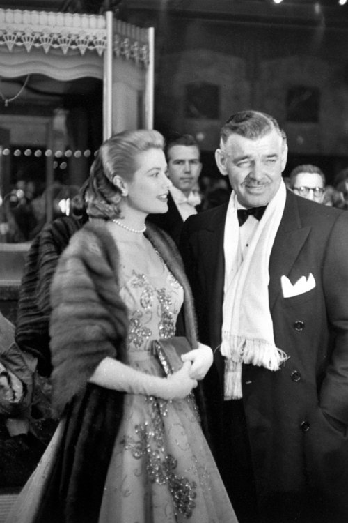 life:

Grace Kelly and Clark Gable arrive at the 26th annual Academy Awards at the RKO Pantages Theatre in 1954. See more photos here.
(Ed Clark—Time & Life Pictures/Getty Images)
