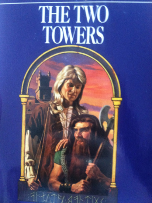 touay: jareds-assalecki: okay so my dad finally found his copy of the two towers and oh mY GOD IT LOOKS LIKE A ROMANCE NOVEL I CAN’T STOP LAUGHINFG WHENEVER I SEE IT LOO K AT LEGOLAS’ MULLET CZKLANXNKSKAHX AND GIMLI’S JUST STARIUNG INTO THE DISTANCE ok sorry im reblogging this again because i am honestly in disbelief about this 