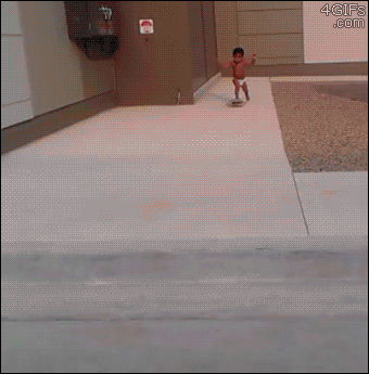2-year-old skateboarder. [video]