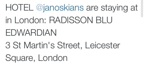 
Info about the Janoskians in London
