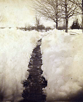 Reaching for the Out of Reach 37: A path dug through deep snow, Wisconsin, circa 1875. [ more from this project (nypl permalink) ]