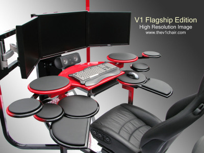 Video Gaming Chairs on The V1 Chair  Gaming Chair  Gaming Desk  Racing Simulator  Flight