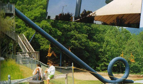 noahkalina: The looping waterslide at Action Park. Action Park was nicknamed 