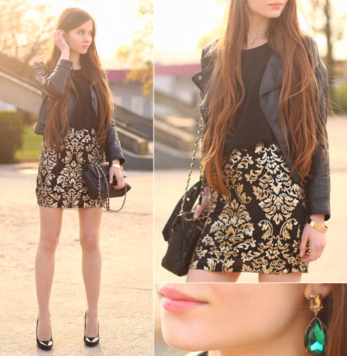 ph1lm:(via Tfnc London Black Sequined Baroque Mini Dress,... - Daily Ladies
