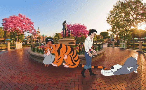 Max doesn&#8217;t behave as well as Rajah when visiting the parks,
for Anonymous!