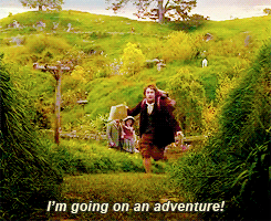 gif The Hobbit "I'm going on an adventure"