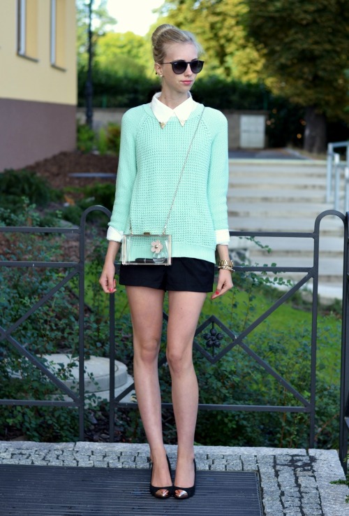 sweater topshop blouse vjstyle shorts