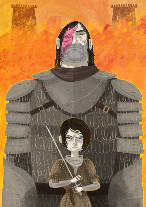 Arya & Hound by Graham Corcoran
