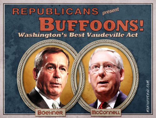 Boehner and McConnell are buffoons