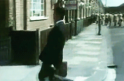 Image result for monty python silly walk gif