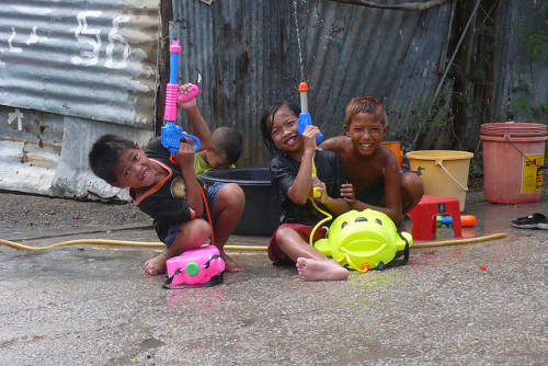 Songkran is coming up - time to get the water guns prepared!
 “The Songkran festival is celebrated in Thailand as the traditional New Year’s Day from 13 to 16 April”.