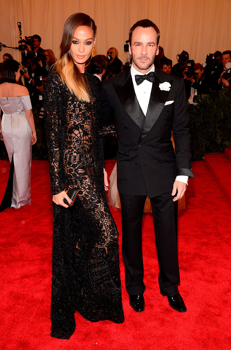 rougevision:Joan Smalls &amp; Tom Ford at MET Gala 2013.