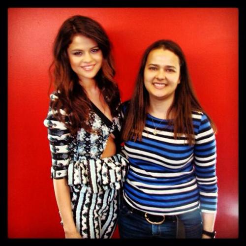 JulieDuhen: Just a normal day at work… #selenagomez #vevohq #springbreakers #loveyoulikealovesongbaby #NYC