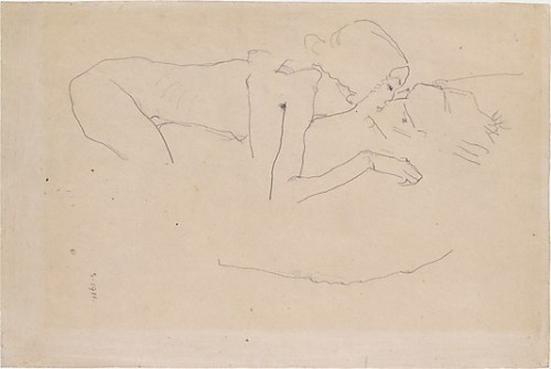 babyheroin:

The Kiss, 1915 by Egon Schiele.

