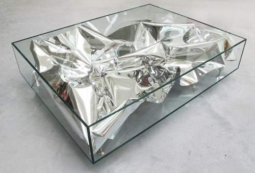 Silver Crush Table by Patrik Fredrikson and Ian Stallard 