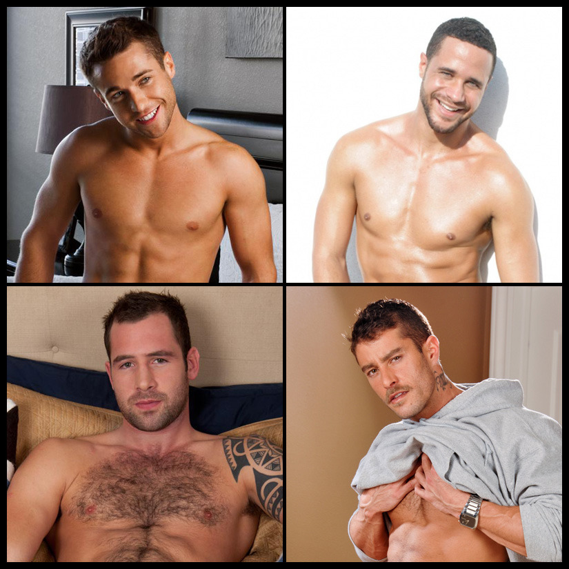 Sexiest male models, celebrities, athletes and gay porn stars of 2012.