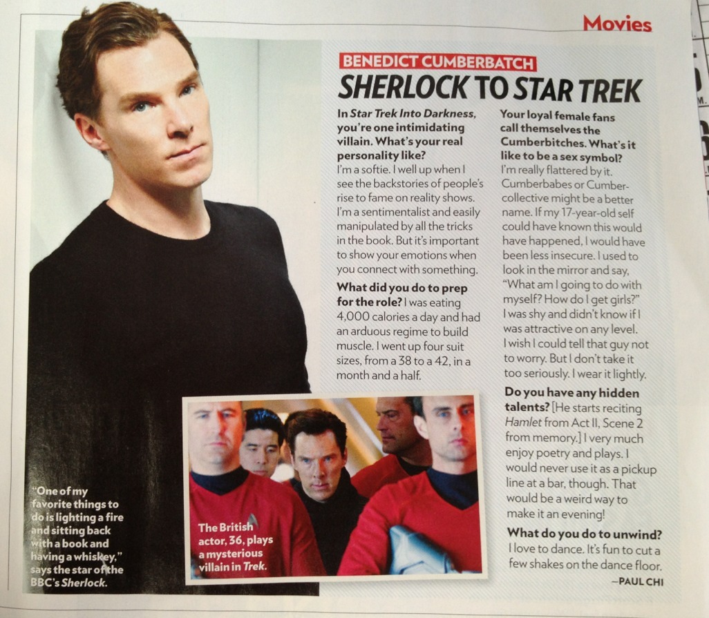 fangirlingicizing:

Benedict Cumberbatch in People magazine. :)