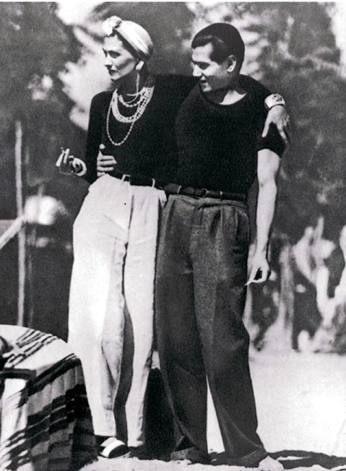 Jean Moral - Gabrielle Chanel and Serge Lifar , 1937