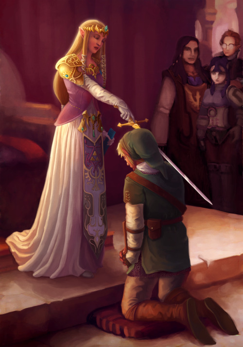The Knighting of Link by Rebekah Holder