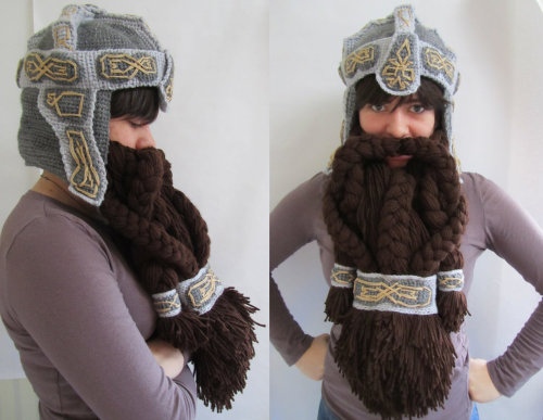 Crochet Dwarven Helm and Beard