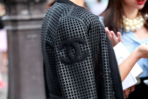 Perforated Chanel jacket