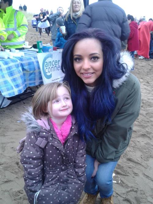 Jade with a fan on Shields today