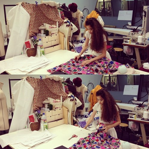 my quilt?? Lol :&#8221;D (at LASALLE College of the Arts)